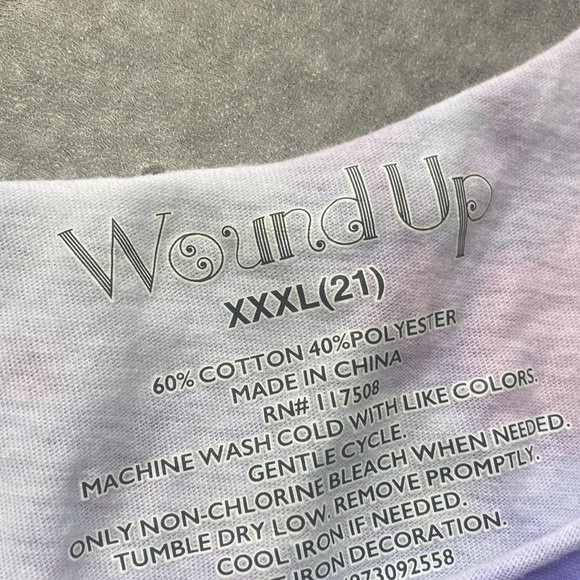 Wound up xxxl size 21 karma is a blessing tie-dye T-shirt. Great condition - Picture 4 of 9